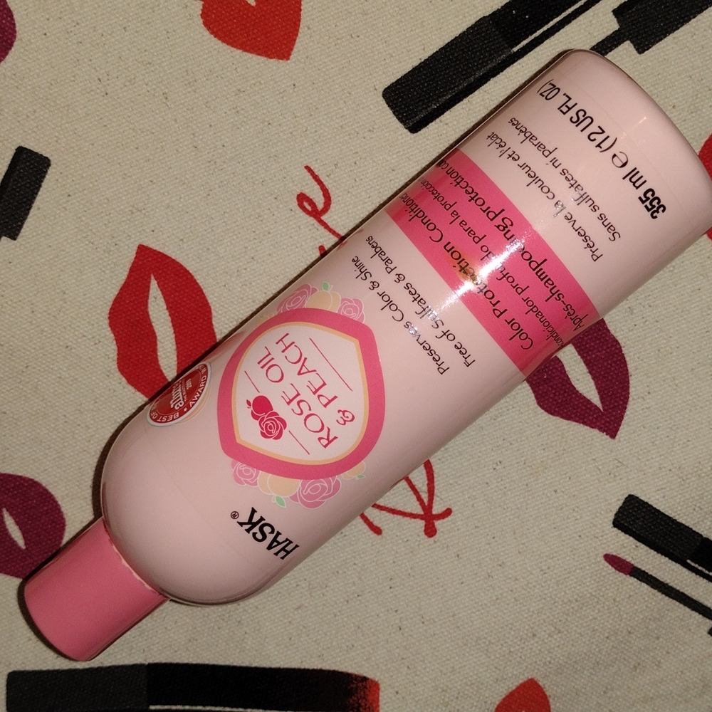 HASK Rose Oil & Peach Color Protection Conditioner 355ml NEW